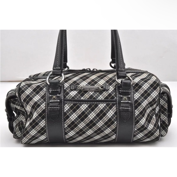 Burberry Blue Label Japan Exclusive Black Check Handbag EUC - Picture 6 of 17